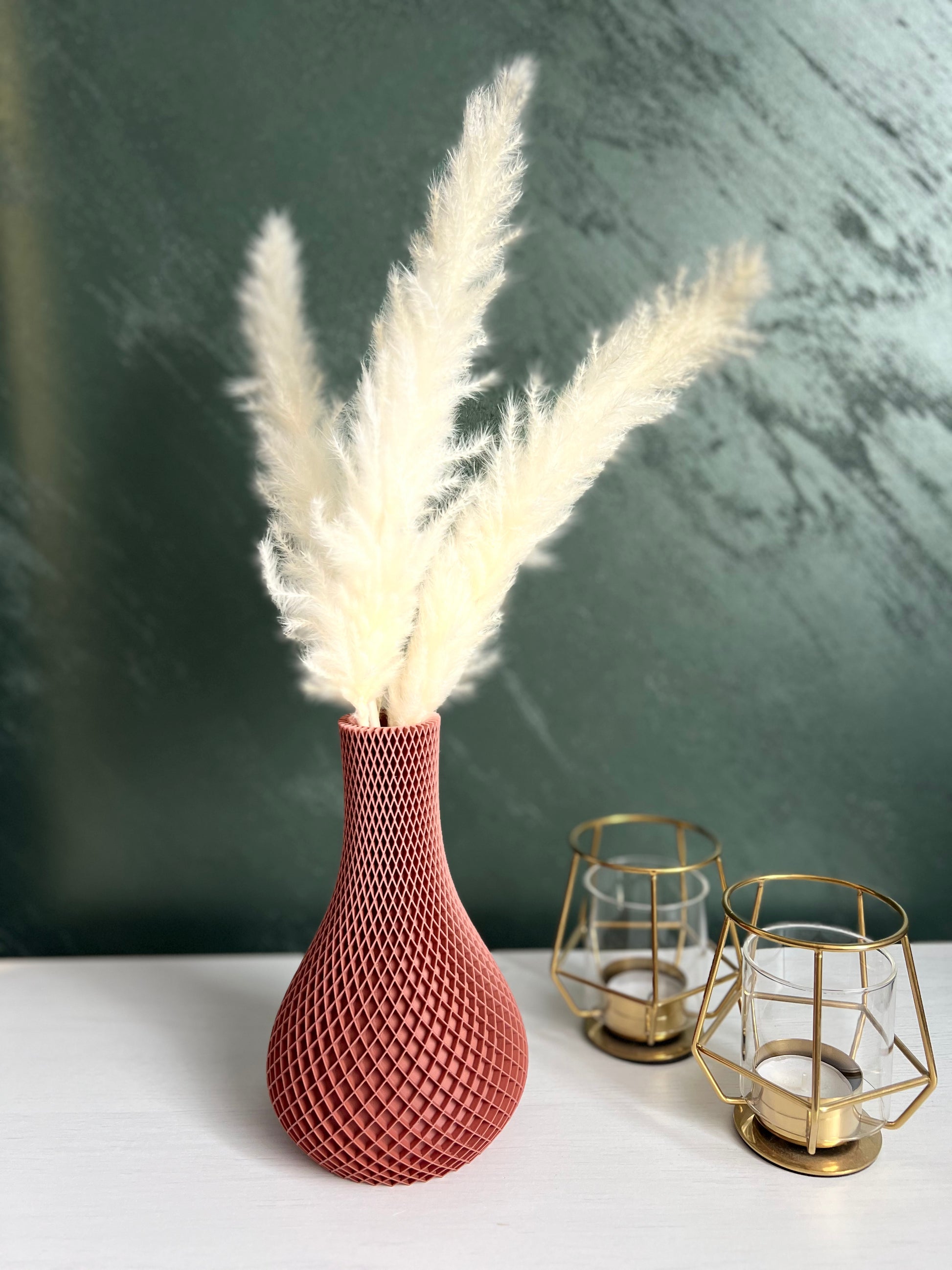 Design-Vase „Grid“ – Skulpturale Eleganz in Perfektion