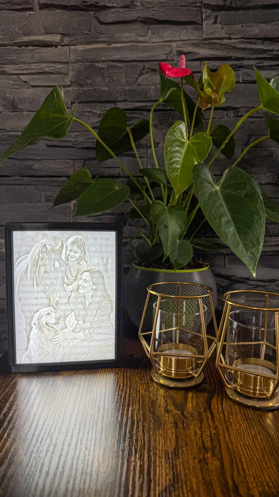 Personalisierter 3D-Fotorahmen mit Beleuchtung – Dein Lieblingsmoment als Lichtbild